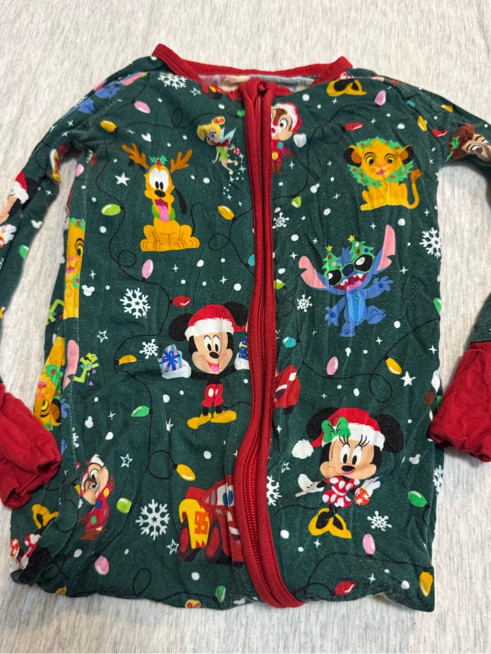 Little Sleepies Pixar Christmas Zippie - 12-18M